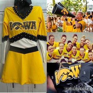 Cheer Iowa Hawkeye Cheerleading Uniform Top & Skirt adult med
